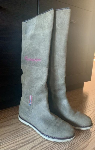 Women Napapijri Boots Khaki Suede 40