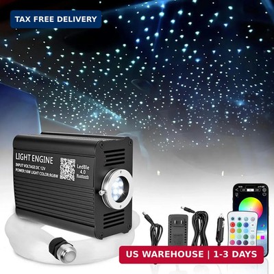 Twinkle Starlight Headliner Kit, 500pcs 0.03in/9.8ft, 16W LED Star Ceiling Fiber