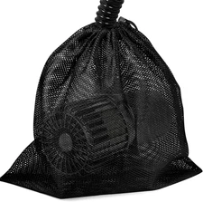 Large Pump Barrier, Pond Pump Filter, Black Media Nylon Mesh Bag for Pond Swimmi
