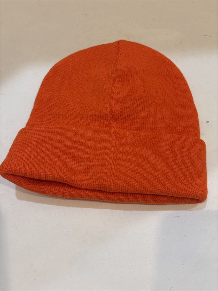 Von Dutch Unisex Adult Logo Retro Beanie Hat Orange New With  display picture 3
