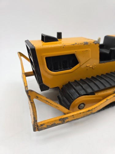 70’s Tonka Yellow T-6 Track Front End Loader Backhoe Bulldozer Vintage - Picture 2 of 13