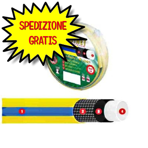 Miglior Tubo Giardino Antitorsione 3/4 Giardinet 25 MT Giallo Nero