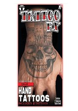 Tinsley Transfers Skull Hand Fake Tattoo FX Standard