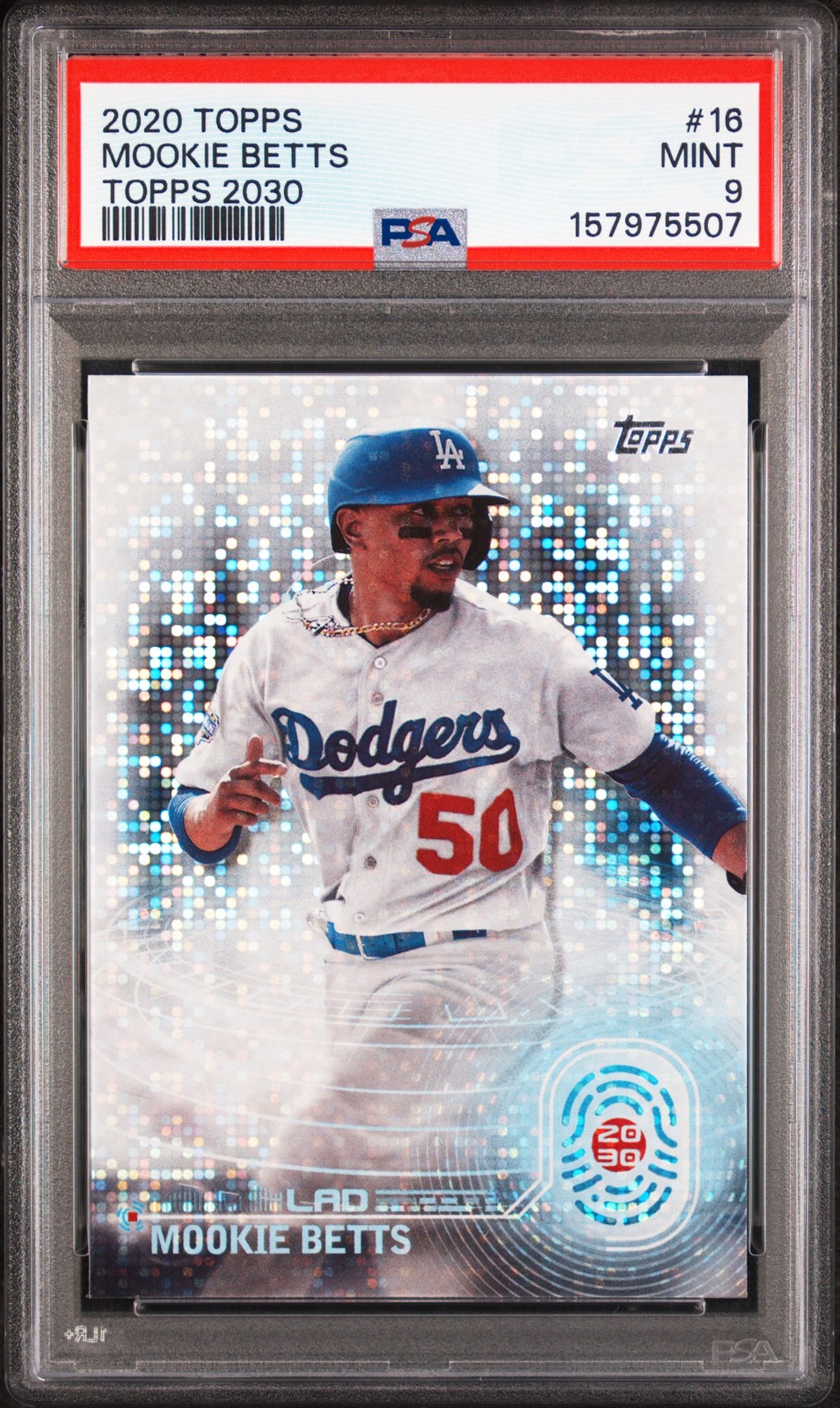 2020 TOPPS TOPPS 2030 #16 MOOKIE BETTS PSA 9 view 1