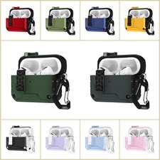 Military-Grade Shockproof Case Cover with Carabiner For Airpods 4th Gen/Pro 3rd