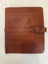 LEVENGER Brown Leather Portfolio Pad Folder O...