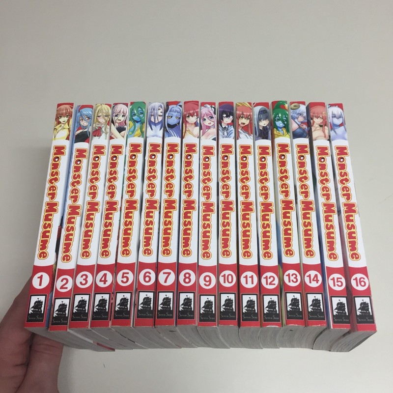 Monster Musume Manga English Volume 1-16 Near Complete Set Series Singles