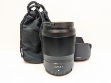 MINT - Nikon Nikkor Z 35mm f/1.8 S Prime Lens with Nikon Caps, Hood and Case