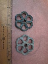 Vintage 2 Pieces Industrial Metal Outdoor Faucet Handle Knob Steampunk Art