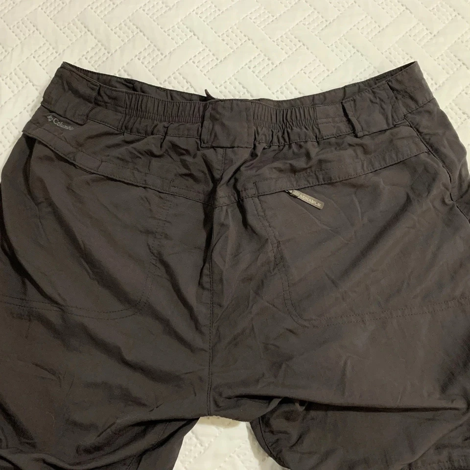 PANTALONES DE SENDERISMO COLOMBIA - MUJER 12 REG - GRIS NYLON CONVERTIBLE CARGO OMNI SOMBRA Foto 2 de 4