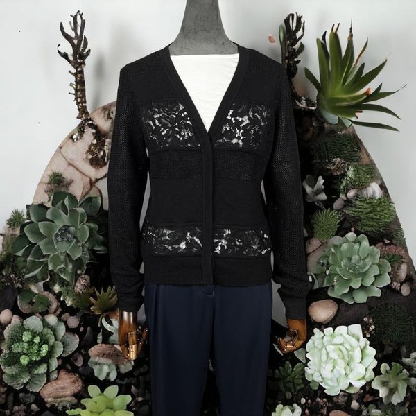 Women Diane Von Furstenberg Sweater Black Wool 38