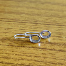 925 Sterling Silver 10x14mm Oval Bezel Earring Setting DIY Jewelry Supplies