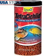 Cichlid Floating Pellets Fish Food Protein Rich Clear Water Balanced Diet New