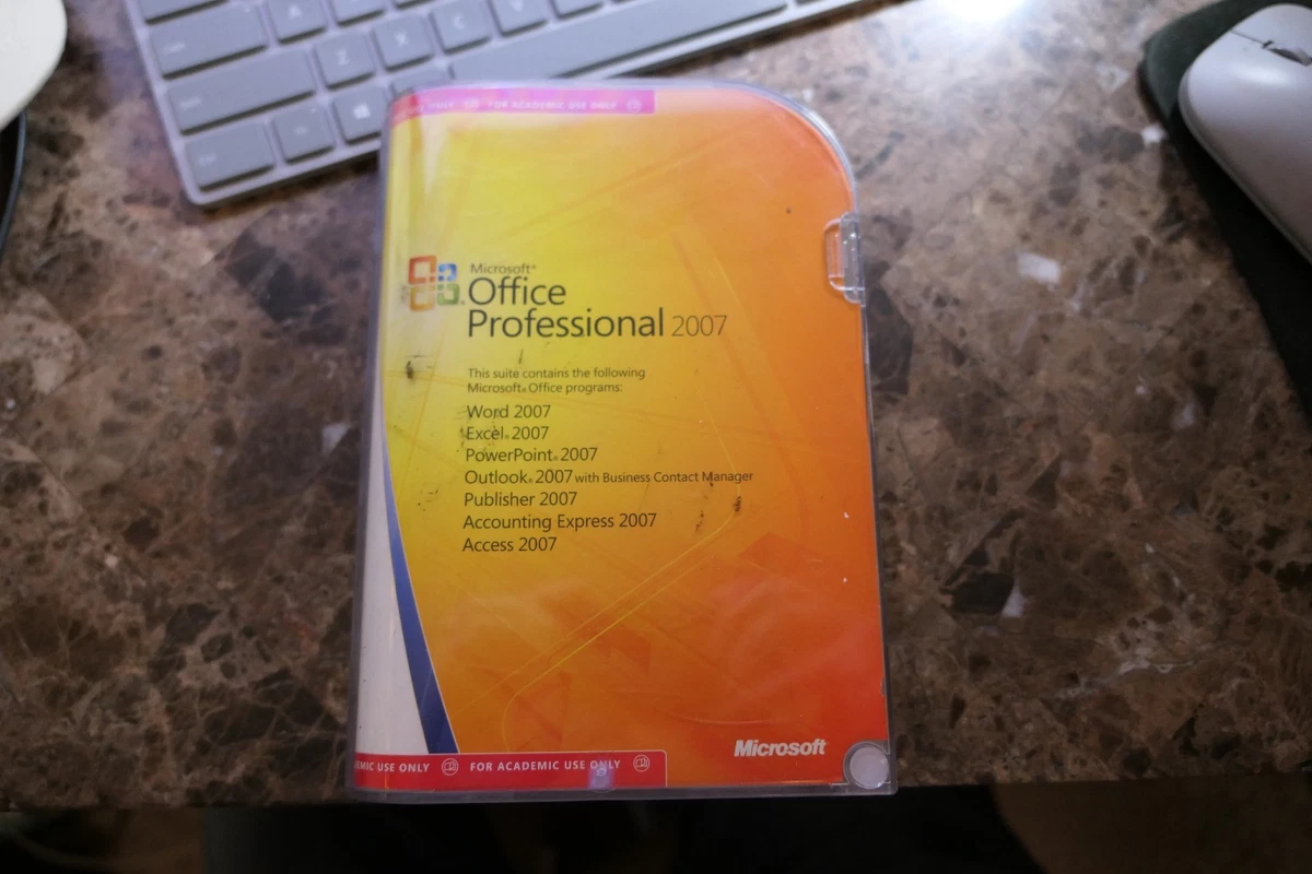 1x Microsoft Office 2007 SB Pro Home Student OPK Master Kit