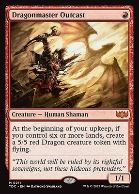 *MtG: 2x DRAGONMASTER OUTCAST - Commander Tarkir: Dragonstorm Mythic - magicman*