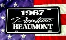 1967 Pontiac BEAUMONT license plate car tag  67 Canadian version Chevelle