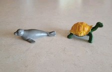 Schleich 1999 Seal Safari 1996 Giant Tortoise Lot 2 Toy Animal Figures Turtle