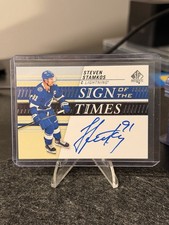 2019-20 SP Authentic Hockey Sign Of The Times Steven Stamkos Auto