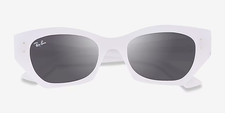 New Authentic Ray-Ban Sunglasses ZENA RB4430 RB 4430 White Snow Retail 175