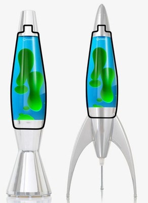 MATHMOS Replacement Bottle Lava Lamp ASTRO BABY & TELSTAR Lava Lamp BLUE GREEN NEW