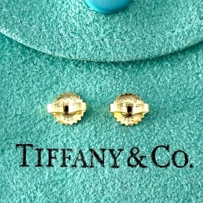 Original Tiffany & Co. K18 Gold T&Co. Ohrring Backs AEY3fe