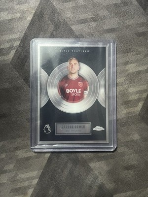 Jarrod Bowen Triple Platinum Case Hit Topps Premier League Chrome West Ham