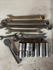 Vintage Plvmb Tool Lot Ratchet Wrenches Sockets 17 Pieces Rare Plomb Los Angeles