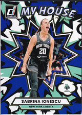 2025 Panini Donruss WNBA Sabrina Ionescu My House Press Proof Blue Parallel