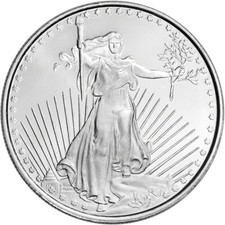 1 oz Highland Mint Silver Round - Saint-Gaudens Design .999 Fine 97.88 per troy oz