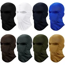 2 Hole Ski Masks Balaclava Wind Cap Full Face Mask UV Protection Motorcycle Hood