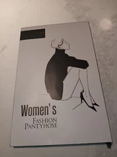 Everswe Women's Fashion Pantyhose 2 Pair Pack Size Large