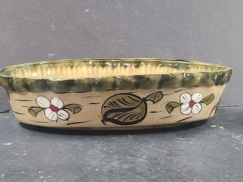 Vintage 3er Set mexikanische Volkskunst handbemalte Platte Nestschalen oval Obst Dekor - Bild 11 von 22