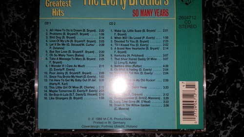 2CD BOX - The Everly Brother - So many Years - 32 Greatest Hits 80 Minutes Music - Bild 2 von 5