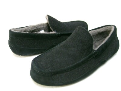 ascot all black slipper