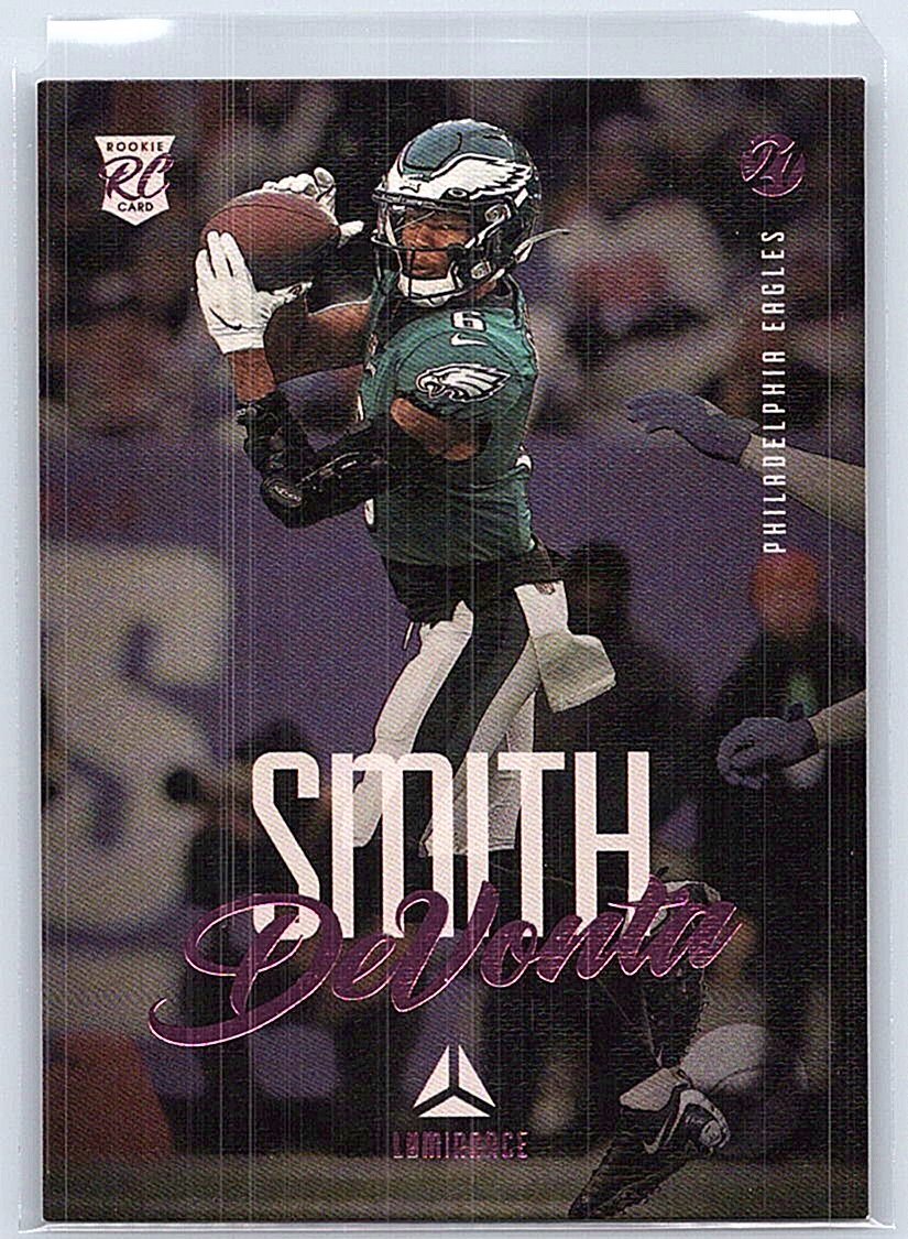 2021 Panini Chronicles #211 DeVonta Smith Luminance Update Rookies Pink