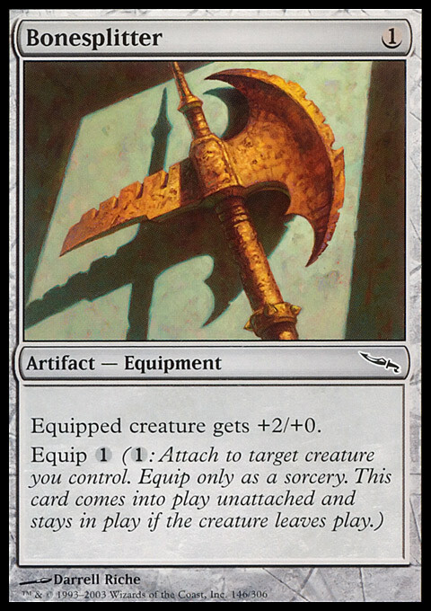 Magic the Gathering MTG Bonesplitter (146) Mirrodin   LP