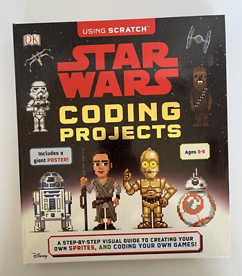 Star Wars Coding Projects book, never been used, in excellent condition