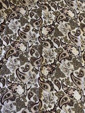 ECHO CLUB 7 Paisley Square Scarf Wrap Shawl Wool 34” Fringed Scarf Japan