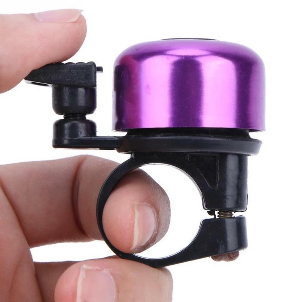 FLICK BELL RINGER Bicicleta Seguridad Cromo Aluminio Manillar Marco Manillar Foto 2 de 4