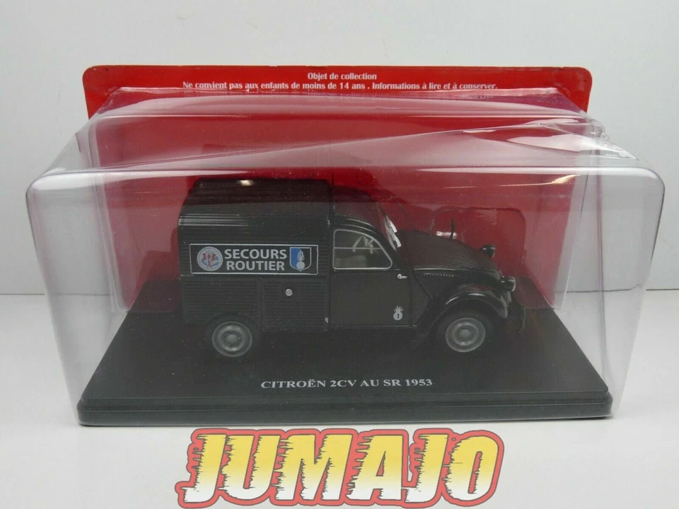 TES5 Voiture 1/24 Hachette Test GENDARMERIE : 2CV AU SR 1953 Secours Routier - Photo 4/4