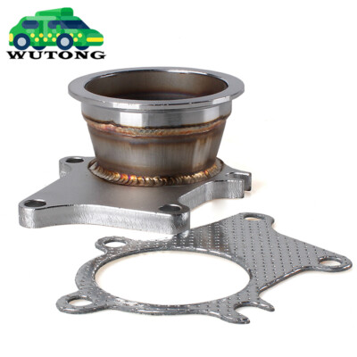 Stainless Steel Turbo Flange Adapter T3/T4 Turbo 5 Bolt to 3'' 76mm V-Band Flange