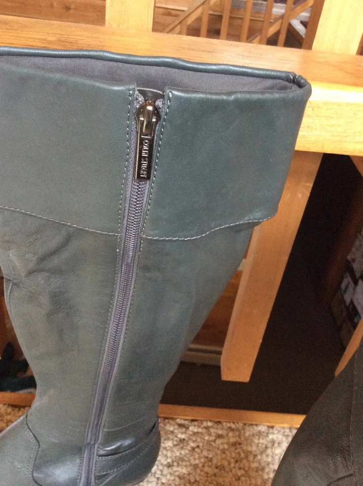 Botas de cuero Colin Stuart con cremallera lateral para mujer 6,5 Foto 3 de 4