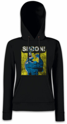 SPOON! Damen Hoodie Kapuzenpullover Comic Fun Superhero Der The Arthur Tick