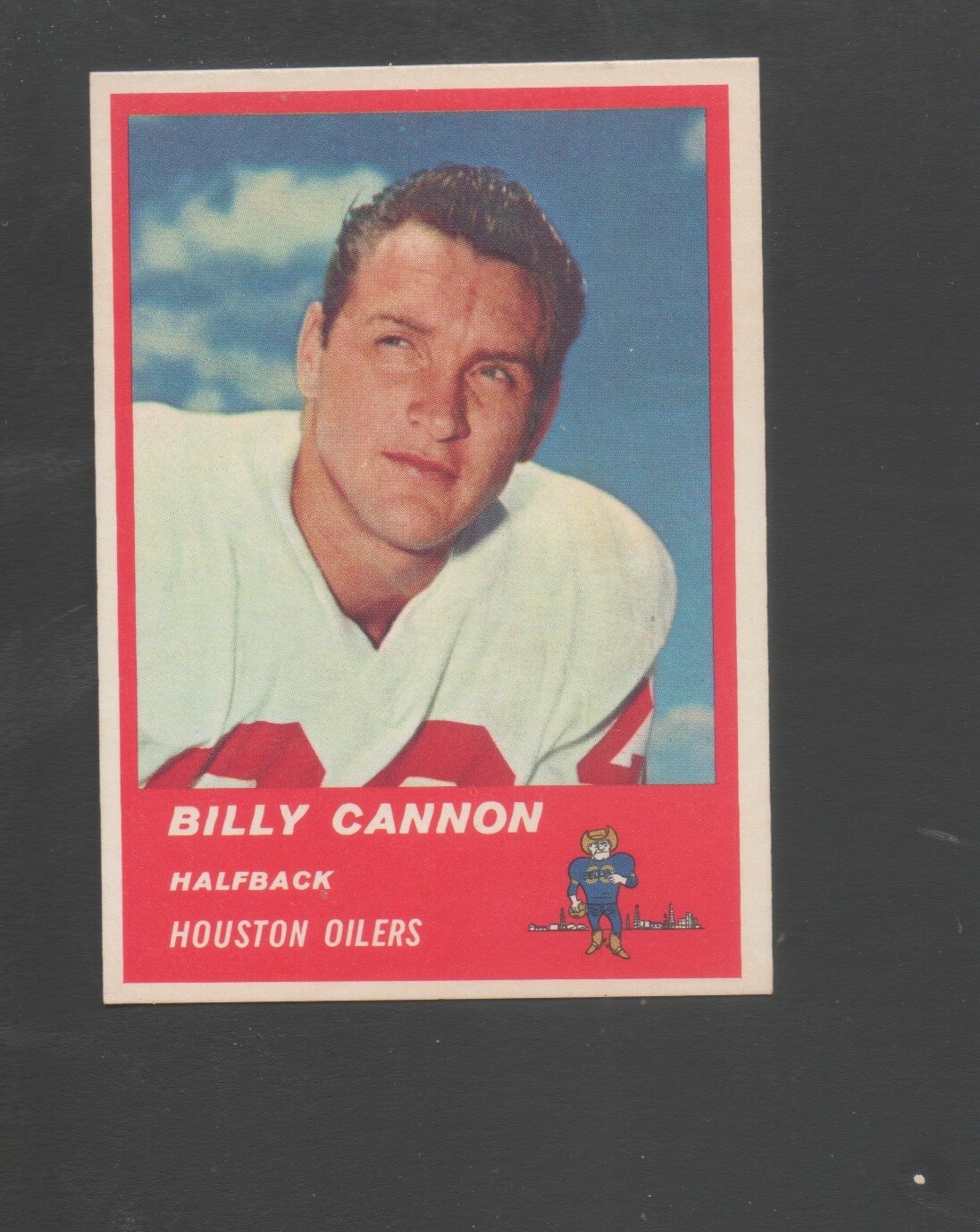 Billy Cannon #37 Football Cards 1963 Fleer trading card — raw and PSA graded price guide