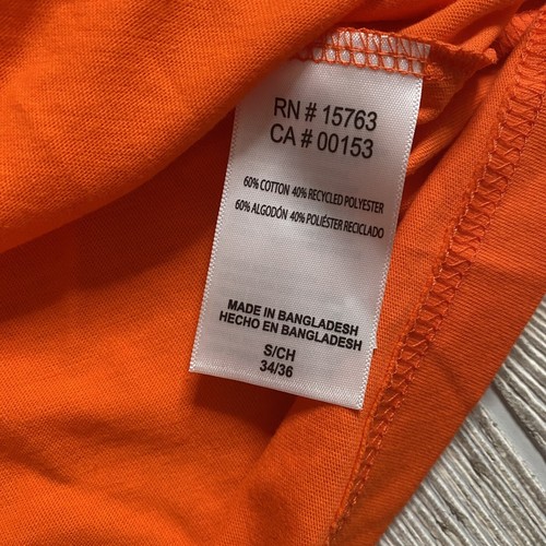 Bowling Green BGSU Falcons 2 Sided Pocket Tee Mens S Orange Russell Athletic NWT - Picture 6 of 11