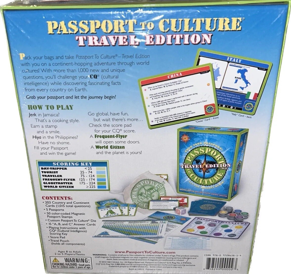 Passport to Culture Travel Edition Board Game (Sealed, 2012) | eBay