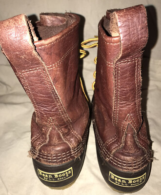 L.L. Bean Boots Mens 7 M Red Brown Duck Boots Made in USA 504776 s-l400.jpg main image 2