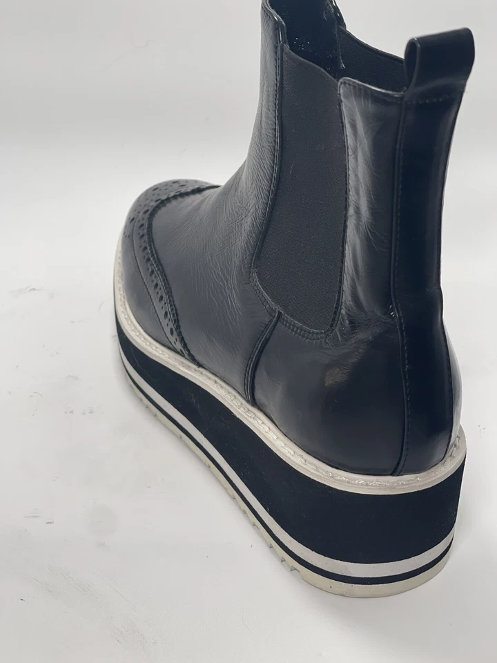 Botín de cuero Silent D Saccur Anthropologie plataforma talla 37 6,5 EE. UU. Foto 3 de 4