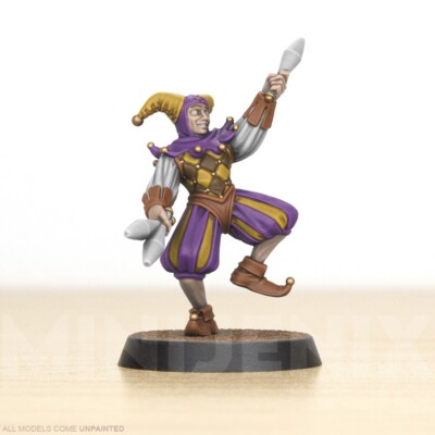 ROYAL JESTER CLOWN || Vae Victis NPC D&D 3D Resin Miniature 28mm 32mm V24