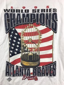 Vintage Starter 1995 Atlanta Braves T Shirt World Series Champions Baseball | eBay